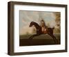 Sportsman, A Bay Hunter with Gentleman Up in a Wooded Landscape, 1773-Daniel Quigley-Framed Giclee Print