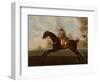 Sportsman, A Bay Hunter with Gentleman Up in a Wooded Landscape, 1773-Daniel Quigley-Framed Giclee Print