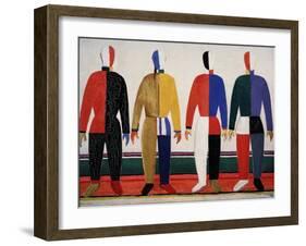 Sportsmen. 1928-32-Kasimir Malewitsch-Framed Giclee Print