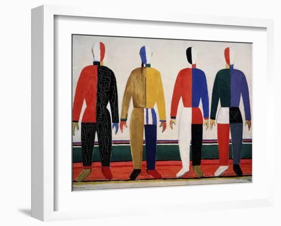 Sportsmen. 1928-32-Kasimir Malewitsch-Framed Giclee Print