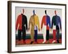 Sportsmen. 1928-32-Kasimir Malewitsch-Framed Giclee Print