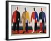 Sportsmen. 1928-32-Kasimir Malewitsch-Framed Giclee Print