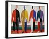 Sportsmen, or Suprematism in Sportsmen's Contours, 1928-32-Kasimir Malevich-Framed Premium Giclee Print