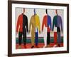 Sportsmen, or Suprematism in Sportsmen's Contours, 1928-32-Kasimir Malevich-Framed Giclee Print