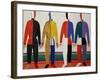 Sportsmen, or Suprematism in Sportsmen's Contours, 1928-32-Kasimir Malevich-Framed Giclee Print