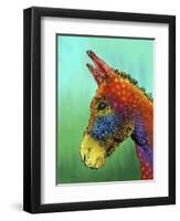 Spotted Donkey 1-Marlene Watson-Framed Giclee Print