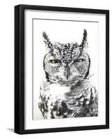 Spotted Eagle Owl, Kgalagadi Transfrontier Park, South Africa-James Hager-Framed Photographic Print