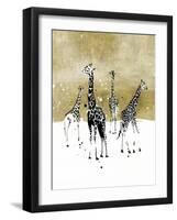 Spotted Giraffe I-Annie Warren-Framed Art Print