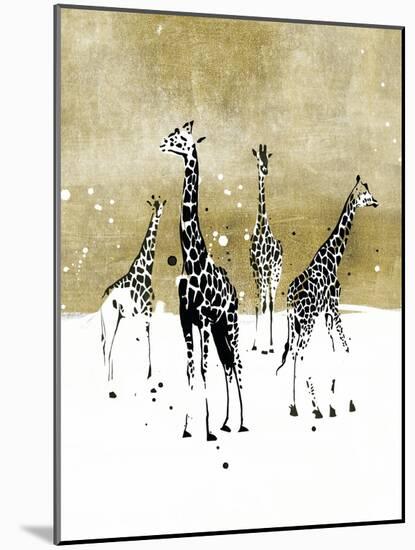 Spotted Giraffe I-Annie Warren-Mounted Art Print