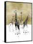 Spotted Giraffe I-Annie Warren-Framed Stretched Canvas