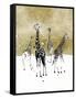 Spotted Giraffe I-Annie Warren-Framed Stretched Canvas