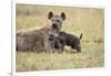 Spotted Hyena and Pup-Paul Souders-Framed Photographic Print