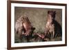 Spotted Hyenas Feeding on Carcass-DLILLC-Framed Photographic Print