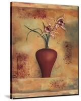 Spotted Orchid in Vase-Louise Montillio-Stretched Canvas