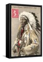 Spotted Weasel, Ecureuil Tachete, Plains Chief-null-Framed Stretched Canvas