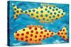 Spotty Fish, 1998-Julie Nicholls-Stretched Canvas