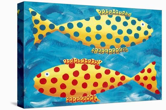 Spotty Fish, 1998-Julie Nicholls-Stretched Canvas