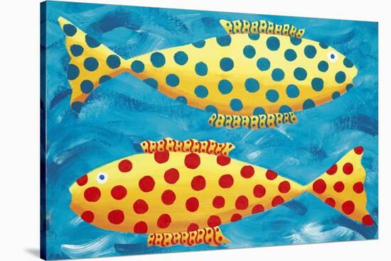 Spotty Fish, 1998-Julie Nicholls-Stretched Canvas