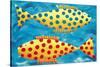 Spotty Fish, 1998-Julie Nicholls-Stretched Canvas