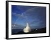 Spouting Horn with Rainbow, Po'Ipu, Kauai, Hawaii, USA-Rolf Nussbaumer-Framed Photographic Print