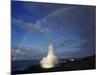 Spouting Horn with Rainbow, Po'Ipu, Kauai, Hawaii, USA-Rolf Nussbaumer-Mounted Photographic Print