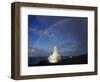 Spouting Horn with Rainbow, Po'Ipu, Kauai, Hawaii, USA-Rolf Nussbaumer-Framed Photographic Print