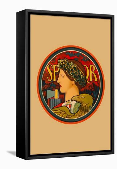 SPQR, Emblem of Italy-Edwin Howland Blashfield-Framed Stretched Canvas