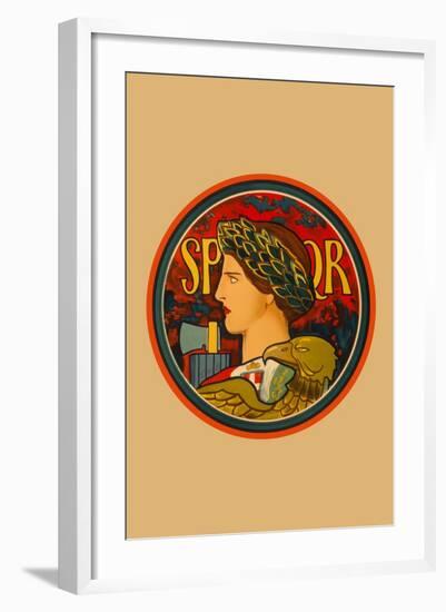 SPQR, Emblem of Italy-Edwin Howland Blashfield-Framed Art Print