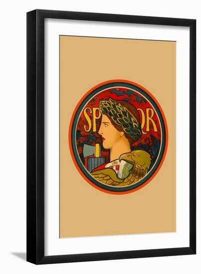 SPQR, Emblem of Italy-Edwin Howland Blashfield-Framed Art Print