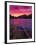 Sprague Lake at Sunrise in the Rocky Mountain National Park, Colorado, USA-Christian Heeb-Framed Photographic Print