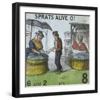 Sprats Alive O!, Cries of London, C1840-TH Jones-Framed Giclee Print