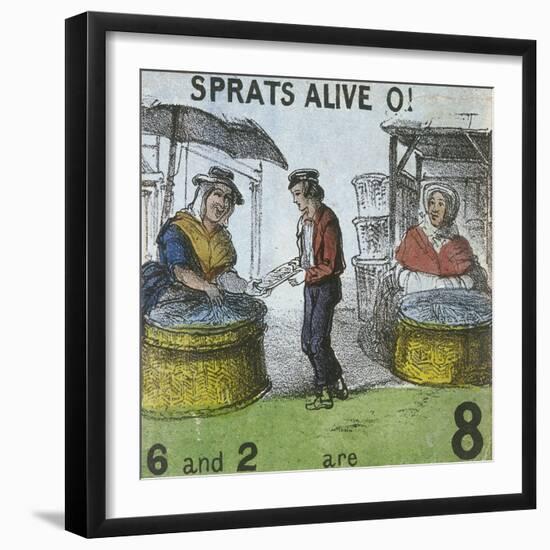 Sprats Alive O!, Cries of London, C1840-TH Jones-Framed Giclee Print