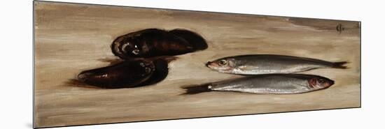 Sprats and Mussels-James Gillick-Mounted Premium Giclee Print