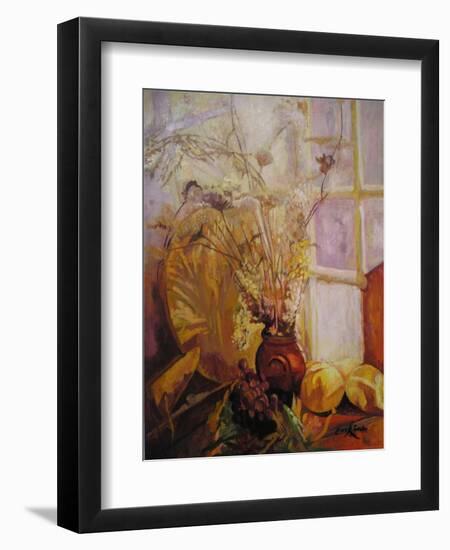 Spray in a Vase, Tuscany Window-John Erskine-Framed Giclee Print