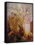 Spray in a Vase, Tuscany Window-John Erskine-Framed Stretched Canvas