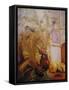 Spray in a Vase, Tuscany Window-John Erskine-Framed Stretched Canvas