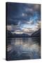 Spray Valley lake reflection, Alberta, Calgary, Canada, Canmore, Kananaskis-Howie Garber-Stretched Canvas