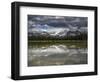 Spray Valley lake reflection, Alberta, Calgary, Canada, Canmore, Kananaskis-Howie Garber-Framed Photographic Print