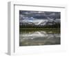 Spray Valley lake reflection, Alberta, Calgary, Canada, Canmore, Kananaskis-Howie Garber-Framed Photographic Print