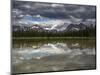 Spray Valley lake reflection, Alberta, Calgary, Canada, Canmore, Kananaskis-Howie Garber-Mounted Photographic Print