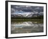 Spray Valley lake reflection, Alberta, Calgary, Canada, Canmore, Kananaskis-Howie Garber-Framed Photographic Print