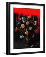 Sprayed Arrangement II-Victoria Barnes-Framed Art Print