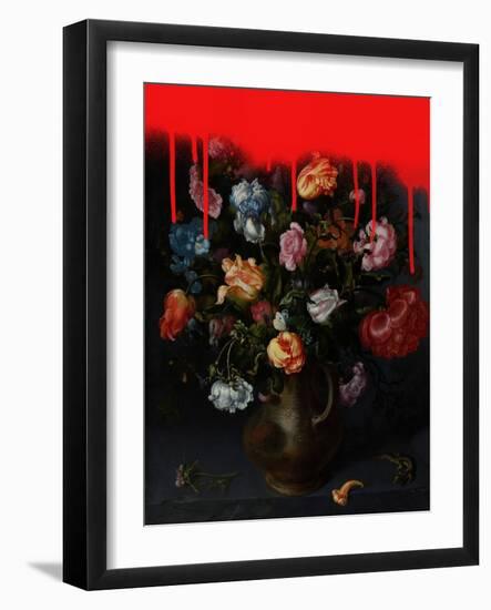 Sprayed Arrangement II-Victoria Barnes-Framed Art Print