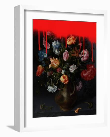 Sprayed Arrangement II-Victoria Barnes-Framed Art Print