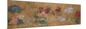 Sprays of Blossoming Prunus, Chrysanthemums, Peonies, Hydrangea, Lotus, Further Flowers and Foliage-Jiang Tingzi (After)-Mounted Premium Giclee Print