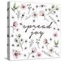 Spread Joy Floral-Sd Graphics Studio-Stretched Canvas