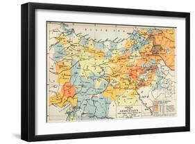 Spread of the Armenias after Supan, Cuinet, Selenoy etc, c1560, (1907)-null-Framed Giclee Print