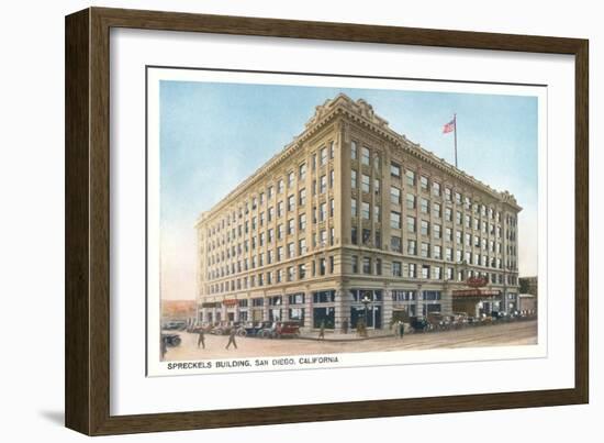 Spreckels Building, Downtown-null-Framed Art Print