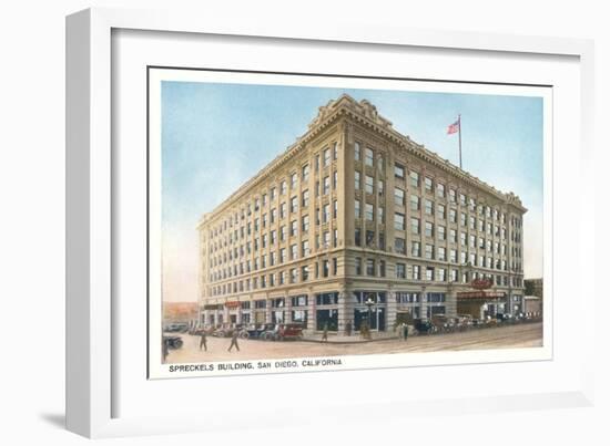 Spreckels Building, Downtown-null-Framed Art Print