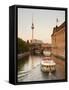 Spree River by Museum Island, Berlin, Germany-Jon Arnold-Framed Stretched Canvas